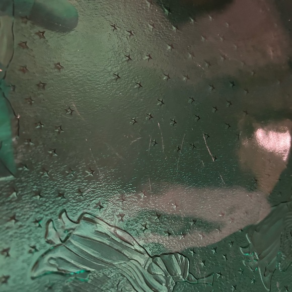 Green glass Angels 12” Christmas serving platter. - Picture 10 of 10